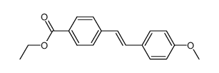 (E)-ethyl 4-(4-methoxystyryl)benzoate结构式