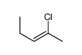 2-Chloro-2-pentene Structure