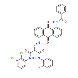 2-[[5-(benzoylamino)-9,10-dihydro-9,10-dioxoanthryl]azo]-N,N'-bis(2,3-dichlorophenyl)propanediamide picture