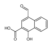 4-formyl-1-hydroxy-[2]naphthoic acid结构式
