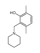 3,6-dimethyl-2-(piperidin-1-ylmethyl)phenol Structure
