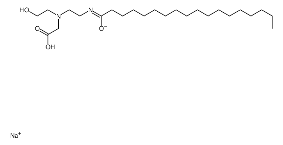 sodium N-(2-hydroxyethyl)-N-[2-[(1-oxooctadecyl)amino]ethyl]glycinate结构式