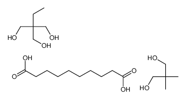 decanedioic acid,2,2-dimethylpropane-1,3-diol,2-ethyl-2-(hydroxymethyl)propane-1,3-diol Structure