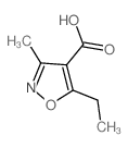 4-Isoxazolecarboxylicacid,5-ethyl-3-methyl-(9CI)结构式