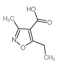 4-Isoxazolecarboxylicacid,5-ethyl-3-methyl-(9CI) structure