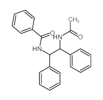 Benzamide,N-[2-(acetylamino)-1,2-diphenylethyl]- Structure
