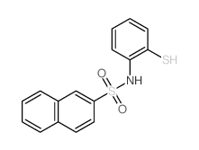 2-Naphthalenesulfonamide,N-(2-mercaptophenyl)-结构式
