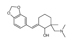 (6Z)-6-(1,3-benzodioxol-5-ylmethylidene)-2-[(dimethylamino)methyl]-2-methylcyclohexan-1-ol Structure