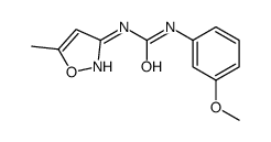 1-(3-Methoxyphenyl)-3-(5-methyl-1,2-oxazol-3-yl)ure结构式