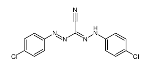 N'-(4-chloroanilino)-N-(4-chlorophenyl)imino-1-cyanomethanimidamide结构式