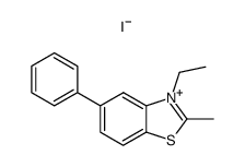 3-Aethyl-2-methyl-5-phenyl-benzothiazol Structure