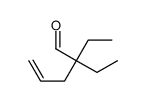 2,2-diethylpent-4-enal structure