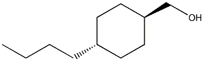 trans-4-Butylcyclohexanemethanol Structure