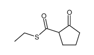 S-ethyl 2-cyclopentanonecarboxylthioate结构式