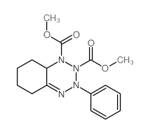 dimethyl 8-phenyl-7,8,9,10-tetrazabicyclo[4.4.0]dec-6-ene-9,10-dicarboxylate结构式
