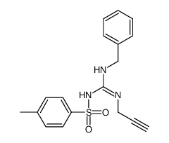 Benzenesulfonamide, 4-methyl-N-(((phenylmethyl)amino)(2-propynylamino) methylene)-,结构式