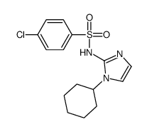 Benzenesulfonamide, 4-chloro-N-(1-cyclohexyl-1H-imidazol-2-yl)-结构式