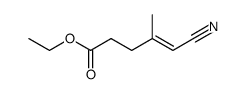 ethyl 4-(cyanomethylene)pentanoic acid结构式