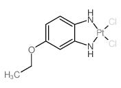 DICHLORO(4-ETHOXY-o-PHENYLENEDI-AMMINE)PLATINUM(II) Structure