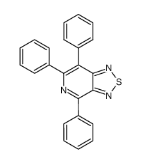 4,5,7-triphenyl-1,2,5-thiadiazolo[3,4-c]pyridine结构式