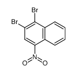 1,2-dibromo-4-nitronaphthalene Structure