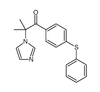 2-imidazol-1-yl-2-methyl-1-(4-phenylsulfanylphenyl)propan-1-one结构式