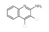 2-Quinolinamine, 3,4-dichloro-结构式