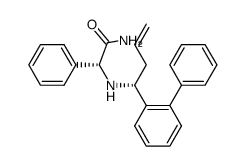 (2R)-2-{[(1R)-1-(1,1'-biphenyl)-2-yl-3-butenyl]amino}-2-phenylethanamide结构式