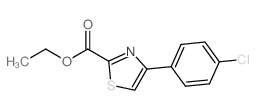 4-(4-氯苯基)噻唑-2-甲酸乙酯结构式