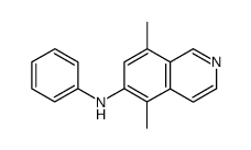 6-anilino-5,8-dimethylisoquinoline Structure