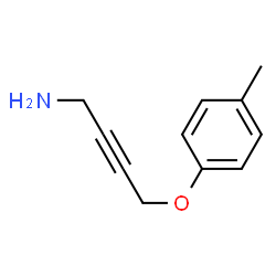 2-Butyn-1-amine,4-(4-methylphenoxy)-(9CI)结构式