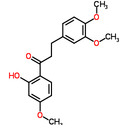 3-(3,4-Dimethoxyphenyl)-1-(2-hydroxy-4-methoxyphenyl)-1-propanone结构式