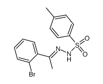 (E)-N'-[1-(2-bromophenyl)ethylidene]-4-methylbenzenesulfonohydrazide结构式