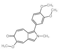 8-(3,4-dimethoxyphenyl)-3-methoxy-9-methyl-9-azabicyclo[5.3.0]deca-2,5,7,10-tetraen-4-one Structure