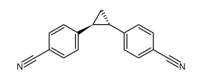 (trans)-1,2-Bis(p-cyanophenyl)cyclopropane Structure