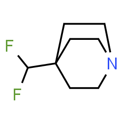 1-Azabicyclo[2.2.2]octane,4-(difluoromethyl)-(9CI) structure