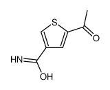 3-Thiophenecarboxamide, 5-acetyl- (9CI)结构式