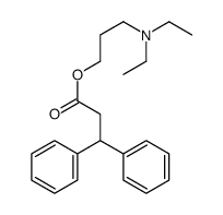 3-(diethylamino)propyl 3,3-diphenylpropanoate Structure