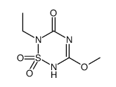 2-ethyl-5-methoxy-1,1-dioxo-4H-1,2,4,6-thiatriazin-3-one结构式