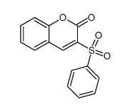 3-phenylsulfonyl-2-oxo-2H-1-benzopyran Structure