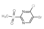4-氯-5-溴-2-甲磺酰基嘧啶结构式