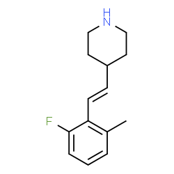 Piperidine, 4-[(1E)-2-(2-fluoro-6-methylphenyl)ethenyl]- (9CI)结构式