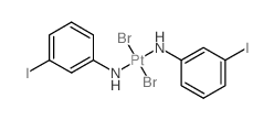 dibromoplatinum; (3-iodophenyl)azanide Structure