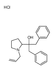 1-Allyl-alpha,alpha-dibenzyl-2-pyrrolidinemethanol hydrochloride结构式