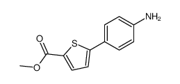 5-(4-Amino-phenyl)-thiophene-2-carboxylic acid methyl ester结构式