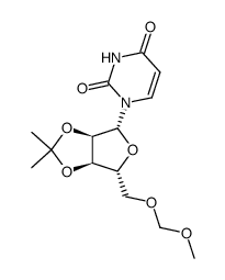 2',3'-O-isopropylidene-5'-O-methoxymethyl uridine结构式