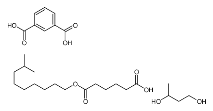 benzene-1,3-dicarboxylic acid,butane-1,3-diol,6-(8-methylnonoxy)-6-oxohexanoic acid结构式