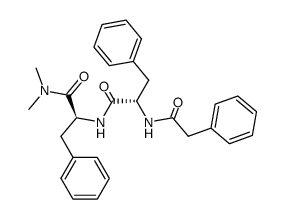 N2-[(S)-N2-(phenylacetyl)phenylalanyl]-L-phenylalanine dimethylamide Structure