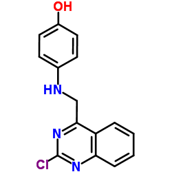 4-[(2-Chloro-4-quinazolinyl)methylamino]phenol结构式