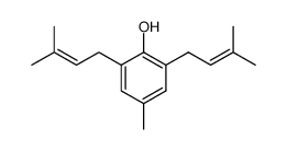 4-methyl-2,6-di(3-methyl-2-butenyl)phenol Structure